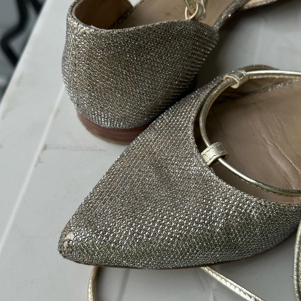 Stuart Weitzman Gold Flats - Picture 2 of 4